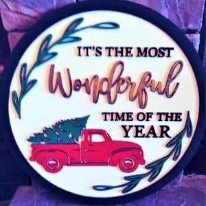 Handmade Wooden Christmas Sign